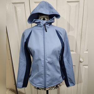 C9 By Champion Winter Blue Hooded Fleece Lined Full Zip Jacket Size XS